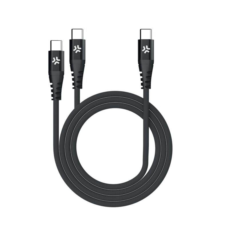 CELLY Καλώδιο USB-C σε 2 USB-C 100W Μαύρο
